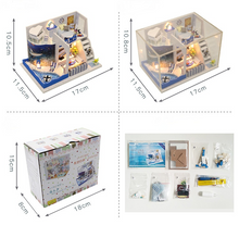 Load image into Gallery viewer, DIY Dollhouse Miniature with Furniture DIY Wooden Dollhouse Sound of the Sea