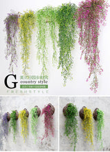 Load image into Gallery viewer, Artificial Wall-Mounted Rattan Wall Decoration Plastic Vine Fake Green Plant