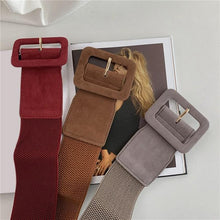 Load image into Gallery viewer, Simple All-match Women's Belt Elastic Wide Belt Coat Belt