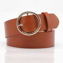 Load image into Gallery viewer, Belt round Buckle Casual Simple All-Match Women's Jeans Accessories Belt
