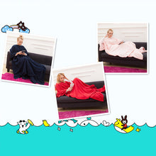 Load image into Gallery viewer, Lazy Hooded Pullover TV Blanket Warm Blanket Pajamas Flannel Warm Nightgown