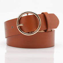 Load image into Gallery viewer, Women's Belt round Buckle Casual Simple All-Match Women's Jeans Accessories Belt Women's