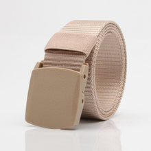 Load image into Gallery viewer, Nylon Waistband Student Military Training Pant Belt Breathable Plastic Buckle Canvas Belt Female