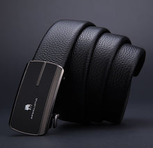 Load image into Gallery viewer, Men's Inner Automatic Buckle Leather Belt Pure Men's Business Belt