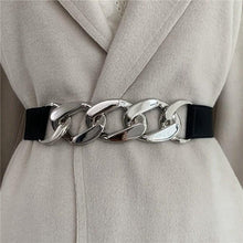 Load image into Gallery viewer, Fashion Women's Chain Belt Waist Elastic Belt Dress Coat Decorative Belt