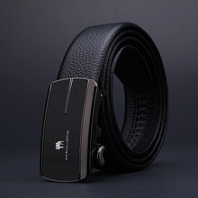 Load image into Gallery viewer, Men's Inner Automatic Buckle Leather Belt Pure Men's Business Belt