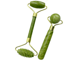 Load image into Gallery viewer, Natural Jade Roller Massager for Face Roller Gua Sha Jade Stone Face Massager Anti-wrinkle Lift Facial Beauty Skin Care Tools