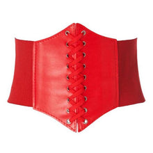 Load image into Gallery viewer, Plastic Waist Strap Rivet Women's Ultra-wide Fashion Court Girdle Ladies Wide Belt