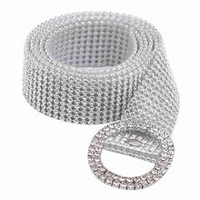 Load image into Gallery viewer, Bridal Wedding Dress Versatile Water Belt Fashion Geometric Buckle Sequin Belt
