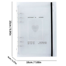 Load image into Gallery viewer, A5 Binder Photocards Holder Storage Collect Book Photo Organizer Journal Diary Agenda Planner Photo Album Stationery