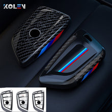 Load image into Gallery viewer, ABS Carbon Fiber Car Remote Key Case Cover Shell For BMW X1 X3 X5 X6 X7 G20 G30 G01 G02 G05 G11 G32 1 3 5 7 Series Accessories