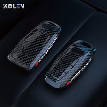 Load image into Gallery viewer, ABS Carbon Fiber Style Car Key Case Cover Shell Fob For A3 A4 A5 C5 C6 8P 8L B6 B7 B8 Q3 Q5 Q7 A6 A7 4M 8S B9 A8 Q8 C8 TT