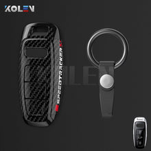 Load image into Gallery viewer, ABS Carbon Fiber Style Car Key Case Cover Shell Fob For A3 A4 A5 C5 C6 8P 8L B6 B7 B8 Q3 Q5 Q7 A6 A7 4M 8S B9 A8 Q8 C8 TT