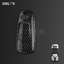 Load image into Gallery viewer, ABS Carbon Fiber Style Car Key Case Cover Shell Fob For A3 A4 A5 C5 C6 8P 8L B6 B7 B8 Q3 Q5 Q7 A6 A7 4M 8S B9 A8 Q8 C8 TT