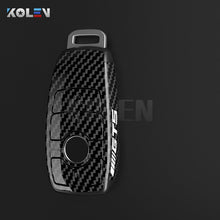 Load image into Gallery viewer, ABS Carbon Fiber Car Key Case Cover Shell Fob For Mercedes Benz A B C E S Class W204 W205 W212 W213 W176 GLC CLA AMG W177