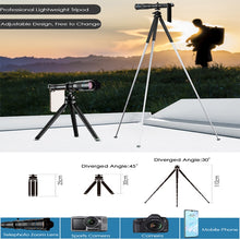 Load image into Gallery viewer, APEXEL 60x Super Telephoto Zoom Phone Lens 36X 28X Powerful Monocular Metal Telescope Mobile telephoto lens for camping Tourism
