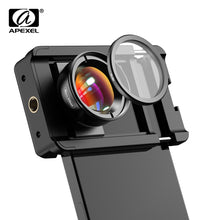 Load image into Gallery viewer, APEXEL New Upgrated 4k HD 100mm macro lens With CPL filter Universal Clamp Micro Lenses for iPhone Samsung and all smartphones