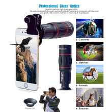 Load image into Gallery viewer, APEXEL Telescope Telephoto Lens 18X Zoom lens with Tripod Monocular Mobile Phone camera Lens for Smartphones lente para celular