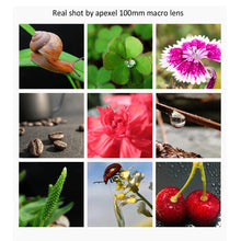 Load image into Gallery viewer, APEXEL camera phone lens 100mm macro lens 4K HD super macro lenses+CPL+star filter for iPhonex xs max Samsung s9 all smartphone