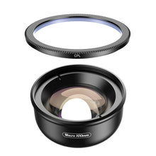 Load image into Gallery viewer, APEXEL camera phone lens 100mm macro lens 4K HD super macro lenses+CPL+star filter for iPhonex xs max Samsung s9 all smartphone