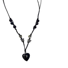 Load image into Gallery viewer, Adjustable Y2K Butterfly Black Love Heart Necklace for Women Kpop Vintage Punk Goth Egirl Harajuku Unusual Pendant Necklaces