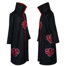 Load image into Gallery viewer, Akatsuki Cloak Red Cloud Cloak Anime Naruto Cosplay Costume Itachi Cape Cosplay Sasuke Uchiha Clothing Robe for Adult and Kids