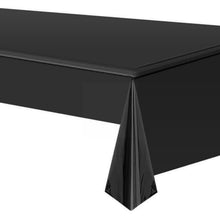 Load image into Gallery viewer, Aluminum Foil Tablecloth Shiny Rainbow Black Rectangle Tablecloth Dining Table Cover For Wedding Party Banquet Decoration W1n9