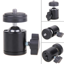 Load image into Gallery viewer, Aluminum Tripod Ball Head 1/4 Hot Shoe Adapter Metal Flash Bracket Holder with Lock Camera Accessories 360 Degree for GOPRO