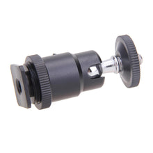 Load image into Gallery viewer, Aluminum Tripod Ball Head 1/4 Hot Shoe Adapter Metal Flash Bracket Holder with Lock Camera Accessories 360 Degree for GOPRO