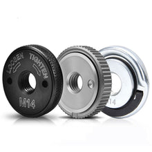 Load image into Gallery viewer, Angle Grinder M14 Thread Inner Outer Flange Nut Set Quick Release Locking Nut Replace For Bosch Metabo Milwaukee Makita Dewalt