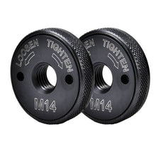 Load image into Gallery viewer, Angle Grinder M14 Thread Inner Outer Flange Nut Set Quick Release Locking Nut Replace For Bosch Metabo Milwaukee Makita Dewalt