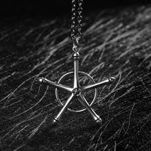 Load image into Gallery viewer, Anime Bleach Necklace Quincy Ishida Uryuu Cosplay Ginrei Gojiaku Amulet Alloy Choker Chain Bracelets Pendant Jewelry Accessories