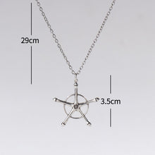 Load image into Gallery viewer, Anime Bleach Necklace Quincy Ishida Uryuu Cosplay Ginrei Gojiaku Amulet Alloy Choker Chain Bracelets Pendant Jewelry Accessories
