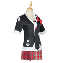Load image into Gallery viewer, Anime Danganronpa Cosplay Costume Enoshima Junko Uniform Cafe Work Clothes Short Skirt Double Tail Braid Wig