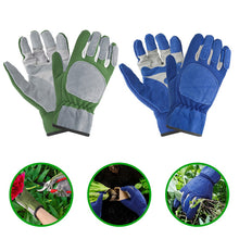 Load image into Gallery viewer, Anti-slip Leather Gloves Breathable Comfortable Weed Puling Up Gloves For Gardening Fishing Clamming garden Work