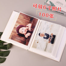 Load image into Gallery viewer, Art Photo Album Slip in Case with 100 Pockets 6 X 4 Inch - Family Friends Memories Picture Photograph Albums Book - Green Leaves