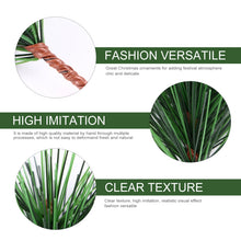 Load image into Gallery viewer, 24Pcs Artificial Pine Branch Decoration Mini Christmas Tree Picks Branches Green Plants Christmas Party Decoration Xmas 7x5cm