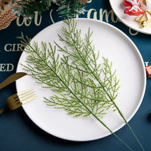 Load image into Gallery viewer, Artificial Pine Needle Branches Fake Plant Green Leaves Christmas Tree Sprig Garland Wreath Weddding Home Decor DIY Bouquet Gift