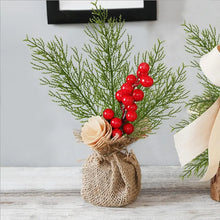 Load image into Gallery viewer, Artificial Pine Needle Branches Fake Plant Green Leaves Christmas Tree Sprig Garland Wreath Weddding Home Decor DIY Bouquet Gift