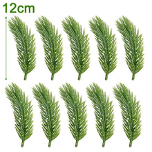Load image into Gallery viewer, Artificial Pine Needle Plants Plastic Christmas Tree DIY Green Snow Pine Branches for Wedding Home Decor Flower Wreath Whole
