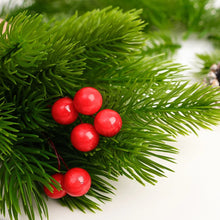 Load image into Gallery viewer, Artificial Pine Needle Plants Plastic Christmas Tree DIY Green Snow Pine Branches for Wedding Home Decor Flower Wreath Whole