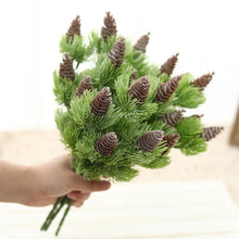 Load image into Gallery viewer, Artificial Plant Green Pine Ball Water Grass Bundle Fake Grass Family Wedding Office Accessories DIY Faux Flower Arrangement
