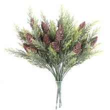 Load image into Gallery viewer, Artificial pine branches and leaves Christmas thuja branches fake pine needles branches pine accessories thuja leaves bunch pine