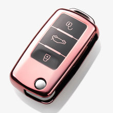 Load image into Gallery viewer, Auto Tpu Car Key Case Cover for Polo Tiguan Passat B5 B6 B7 Golf 4 5 6 MK6 Jetta Lavida for Skoda Octavia