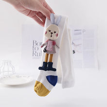 Load image into Gallery viewer, Autumn Children Leggings Girl Cute Cartoon Bunny One-Piece Tights Kids Medium Thickness Cotton Solid Knit Tights Kids Pantyhose