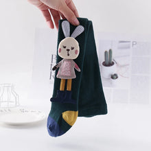 Load image into Gallery viewer, Autumn Children Leggings Girl Cute Cartoon Bunny One-Piece Tights Kids Medium Thickness Cotton Solid Knit Tights Kids Pantyhose