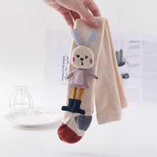 Load image into Gallery viewer, Autumn Children Leggings Girl Cute Cartoon Bunny One-Piece Tights Kids Medium Thickness Cotton Solid Knit Tights Kids Pantyhose