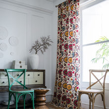 Load image into Gallery viewer, Sunflower Print Curtain with Tassles Bohemian Cotton Linen Semi-shading Bedroom Living Room Bay Window Curtains Decor cortina