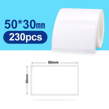 Load image into Gallery viewer, B21 Supplies Paper Fancy Color White Label Sticker Print Paper Roll For Niimbot B21 B1 B3S Printer Tear-proof Water / Oil-proof