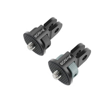 Load image into Gallery viewer, BGNING 360 Rotatable 1/4 Inch Screw Mini Tripod Adapter Mount CNC for GoPro Hero 11 10 5 For Insta360 ONE X3 X2 Xiaomi 4K Camera